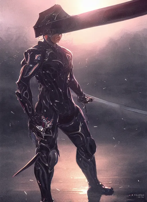 Prompt: a photorealistic hyperrealistic render of a raiden metal gear rising revengeance wielding a katana sword and wearing a asian conical hat, huge lightning from his hands, greg rutkowski, wlop, artgerm, dramatic moody sunset lighting, long shadows, volumetric, cinematic atmosphere, octane render, artstation, 8 k