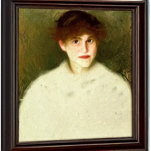 Image similar to portrait of a ghost by alfred stevens