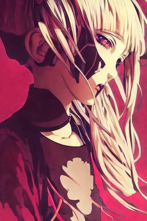 Prompt: ilya kuvshinov full body anime illustration of reol singing, last exile,, murata range, fine detail, perfect anime face, dramatic lighting, dynamic composition, moody, art deco, cel shading, vivid, stippled lighting, rich texture, yoshinari yoh, alphonse mucha, takashi murakami, ( ( ( colorful ) ) )