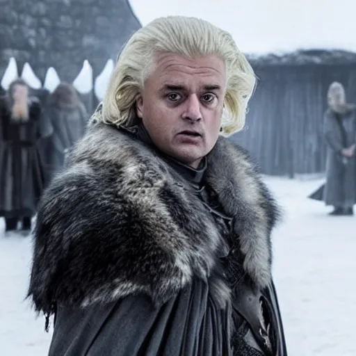 Image similar to geert wilders as the ice king in game of thrones