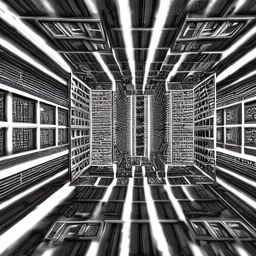 Image similar to fractal soviet buildings up to the sky 8k hd unreality art