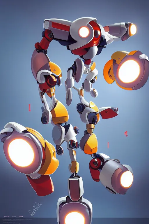 Image similar to metabots medabots medarotto medarot robot minimalist comics, behance hd by jesper ejsing, by rhads, makoto shinkai and lois van baarle, ilya kuvshinov, rossdraws global illumination ray tracing hdr radiating a glowing aura