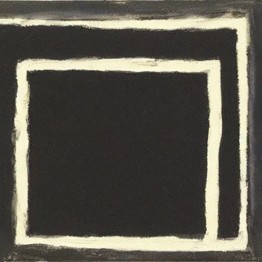 Image similar to a painting of a black square, by Kazimir Malevich