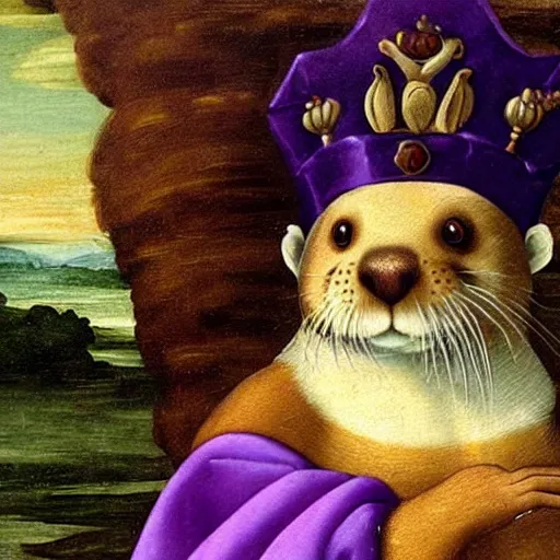 Rat King Wearing a Medieval Robe and Royal Crown in Renaissance Portrait  Digital Art | Sticker