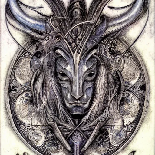 Image similar to detailed and sharp aries zodiac artwork, mystic style, detailed, 8 k, detailed, symmetrical, by brian froud