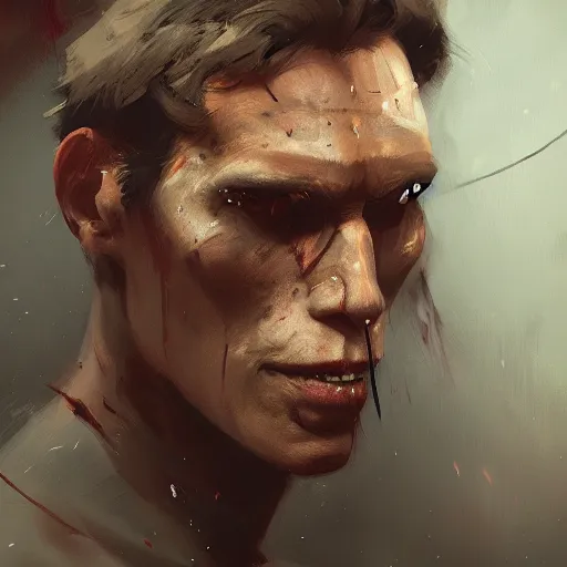 Image similar to a portrait of jerma985 by Greg Rutkowski, digital art, horror, trending on artstation, anime arts, featured on Pixiv, HD, 8K, highly detailed, good lighting, beautiful, epic, masterpiece - H 768