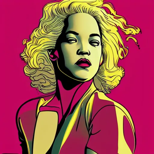 Image similar to rita ora retro minimalist portrait by jean giraud, moebius starwatcher comic, 8 k