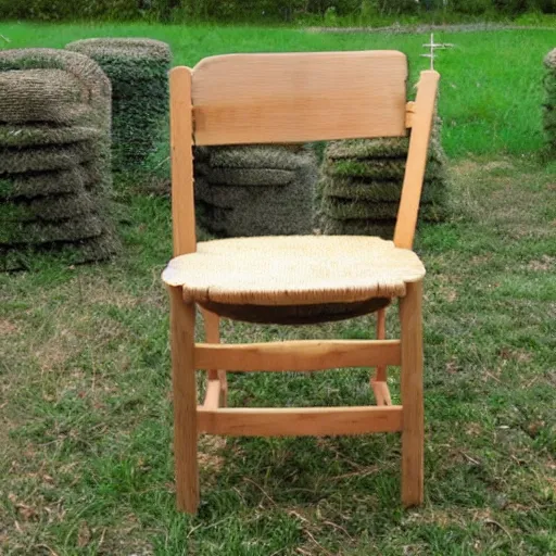 Image similar to chair made out of nettle