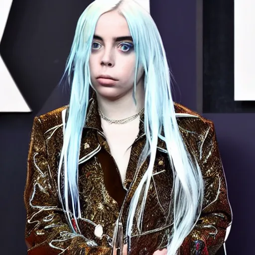 Prompt: billie eilish as the most beutiful woman in the world award winning