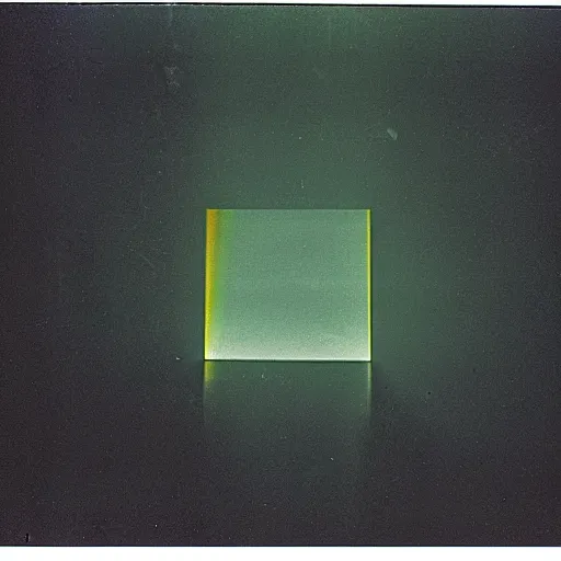 Prompt: black background, refraction light through a prism, 1970s