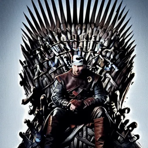 Prompt: “Putin sitting on the iron throne, 4k, award winning, Digital art, scene from game of thrones”