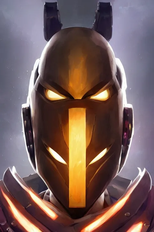 Image similar to epic mask helmet robot ninja portrait stylized as fornite style game design fanart by concept artist gervasio canda, behance hd by jesper ejsing, by rhads, makoto shinkai and lois van baarle, ilya kuvshinov, rossdraws global illumination radiating a glowing aura global illumination ray tracing hdr render in unreal engine 5