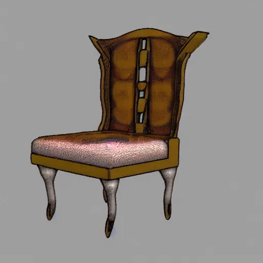 Prompt: an octave render of a pokemon that looks like a chair