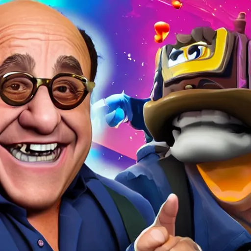 Prompt: Danny Devito in fortnite