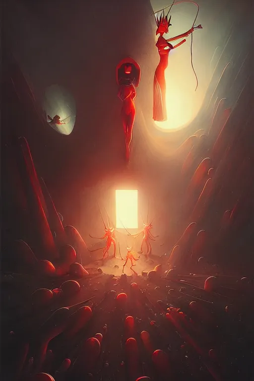 Image similar to hieronymus bosch, greg rutkowski, anna podedworna, painting of neon genesis evangelion