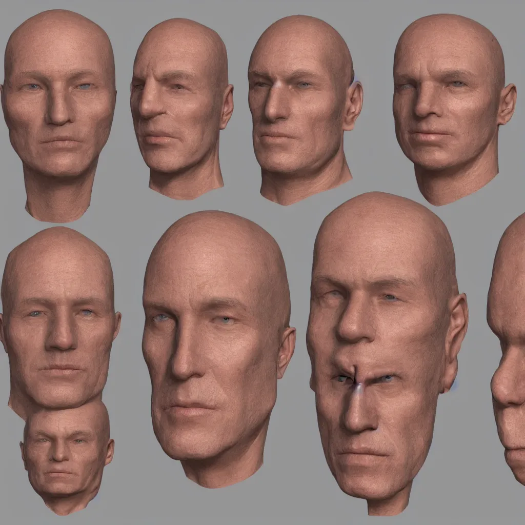 Image similar to unwrapped human face flat texture, male in 3 0 s, 8 k, diffuse