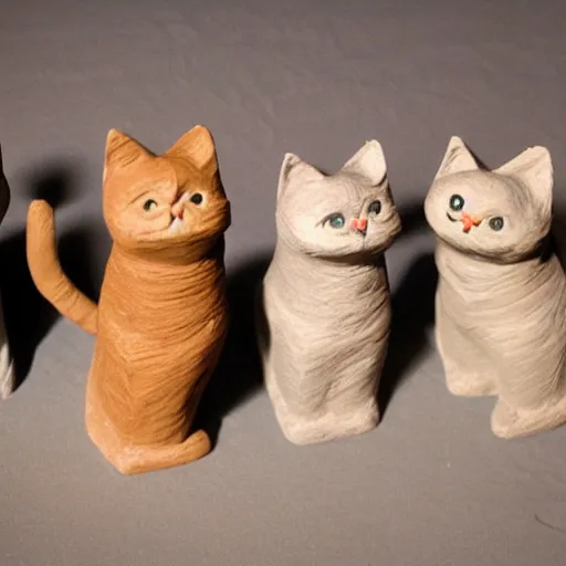 Image similar to cats claymotion