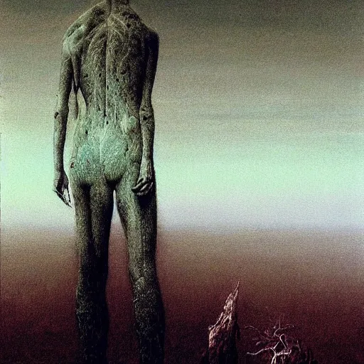 Image similar to high quality high detail painting by beksinski, hd, gof of wisdom