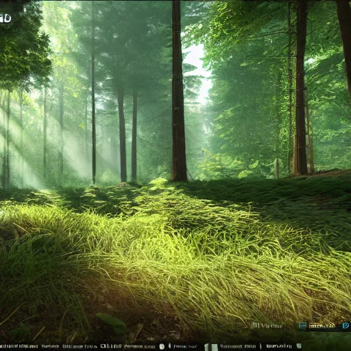 Prompt: a forest made in unreal engine 5 with sun rays and a river, 4k, high detail, high-resolution photograph, professional photography, ultra-detail