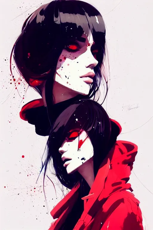 Image similar to a ultradetailed beautiful painting of a stylish woman wearing streetwear, by conrad roset, greg rutkowski and makoto shinkai trending on artstation