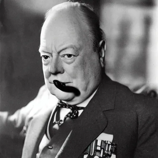 Image similar to winston churchill as the tiger king