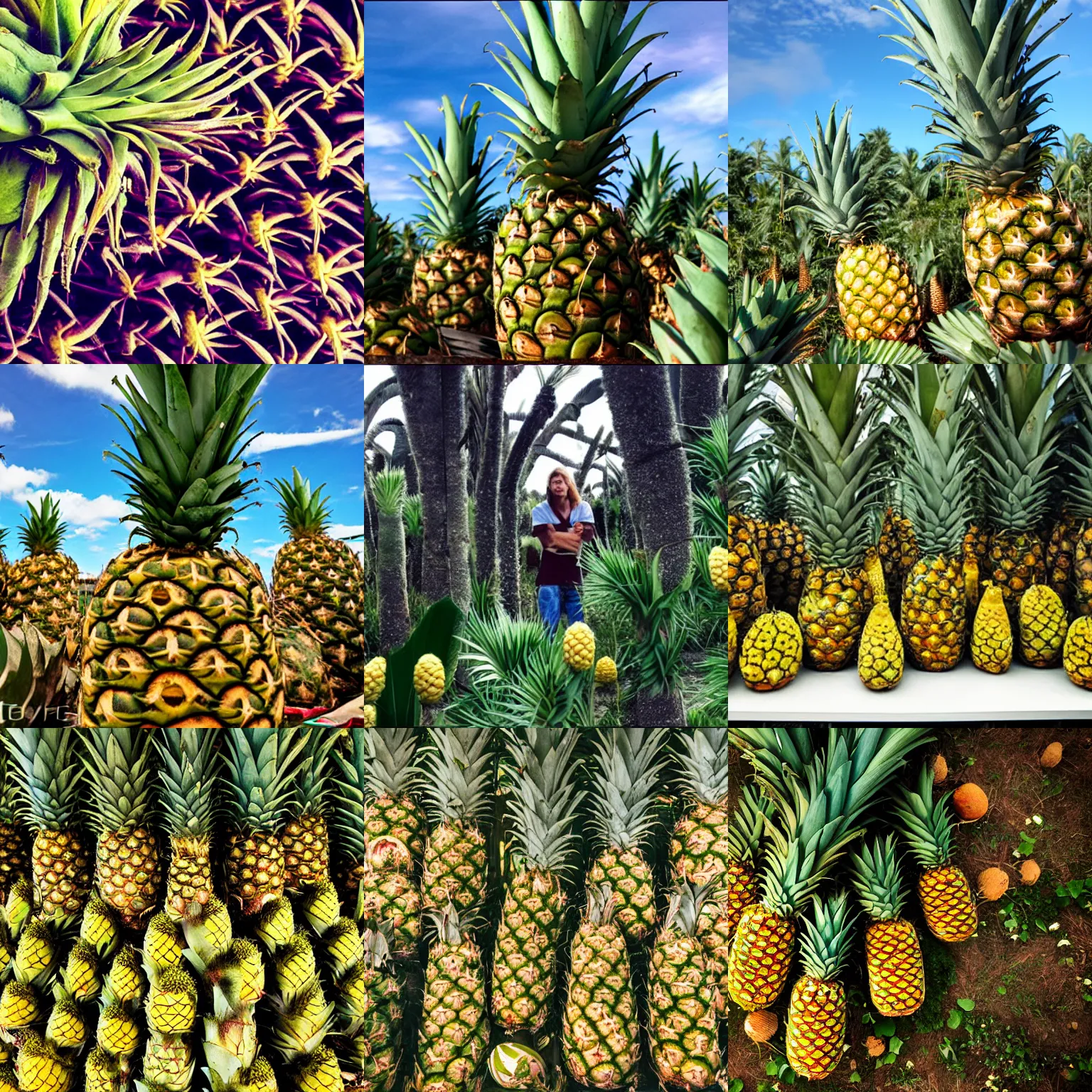 Prompt: photo of ananas in heaven