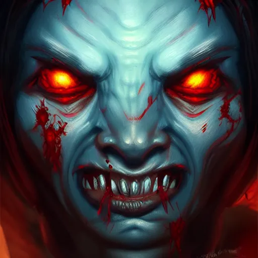 Image similar to Kitava insatiable hunger, path of exile, demon, artstation, concept art, digital painting, highly detailed, portrait