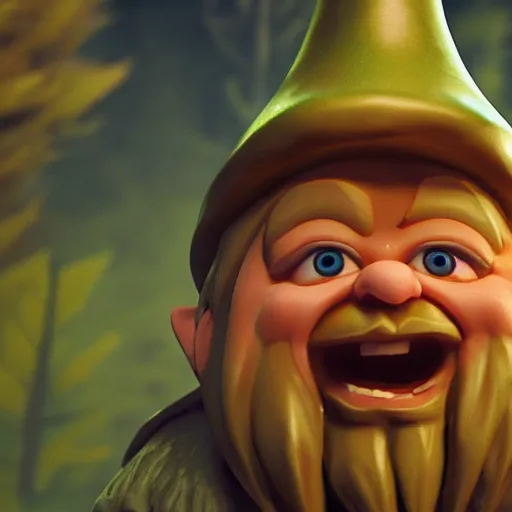 Image similar to the gnome horror, epic cinematic, ultra high detail