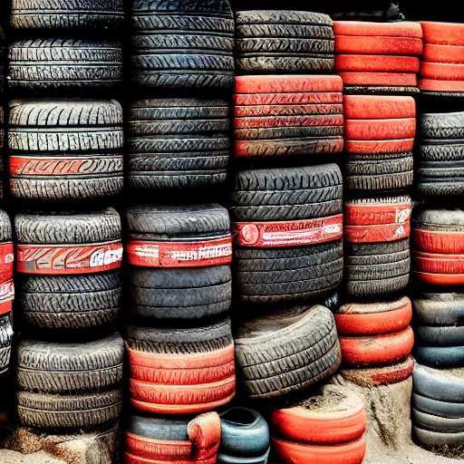 Image similar to Mexican tires, National Geographic photography, coherent like Dall-E 2