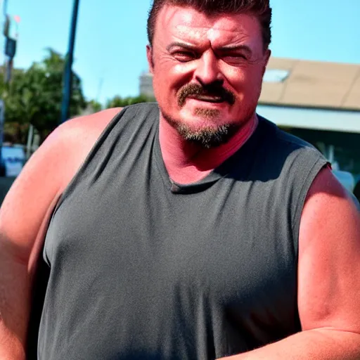 Prompt: robb wells. bellowing, public freakout, hooting and hollering