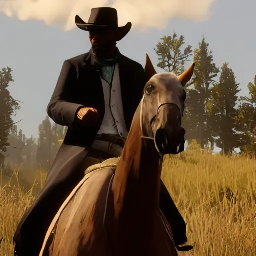 Image similar to Obama in red dead redemption 2 4K detail