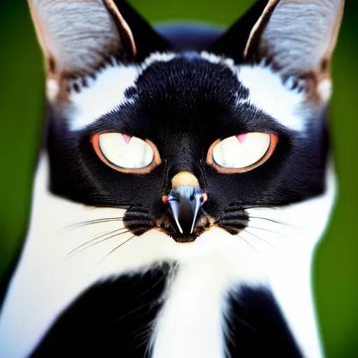 Image similar to a feline penguin - cat - hybrid, animal photography