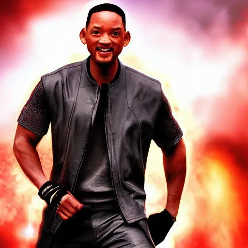 Image similar to Will Smith playing as blade Digital art 4K detail