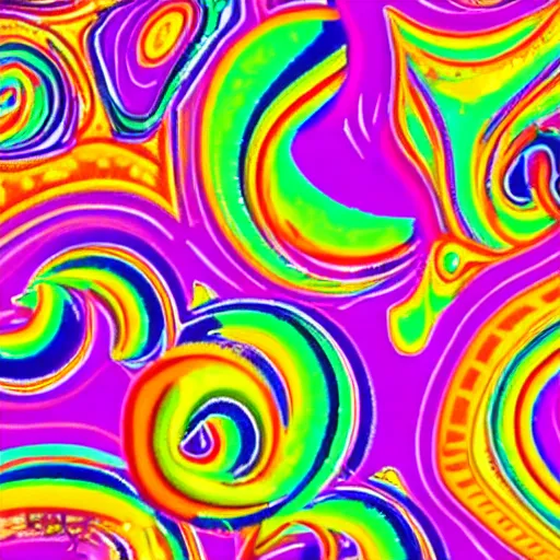 Image similar to 8 0's psychedelic colors