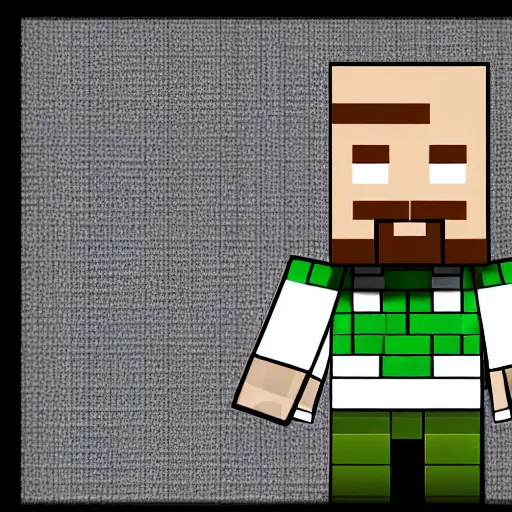 Prompt: walterwhite minecraft