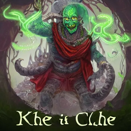 Prompt: Kek, the god of chaos