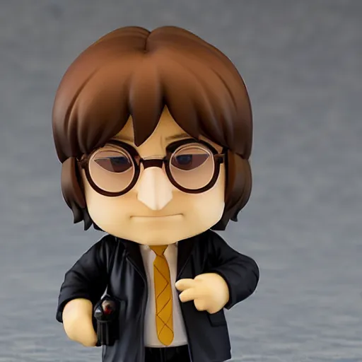 Prompt: john lennon as nendoroid and love and peace, kodak film