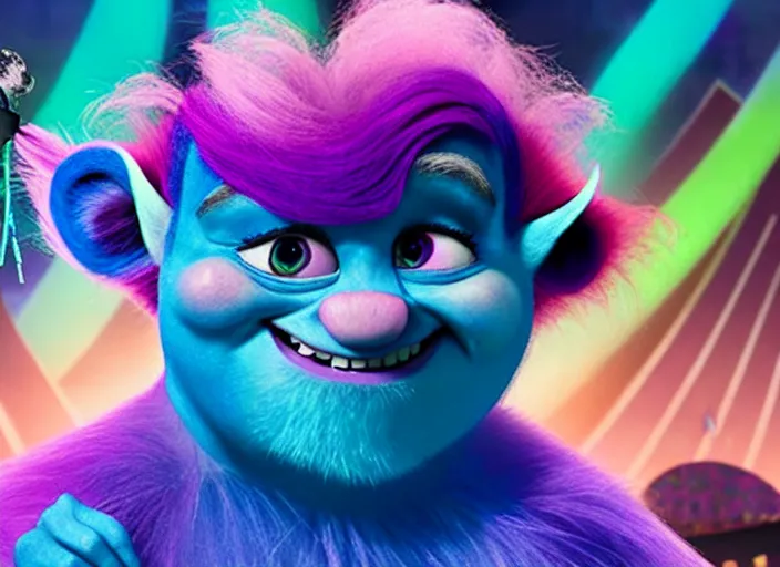 Image similar to film still of walter in trolls 2 : world tour movie 2 0 2 0, 8 k