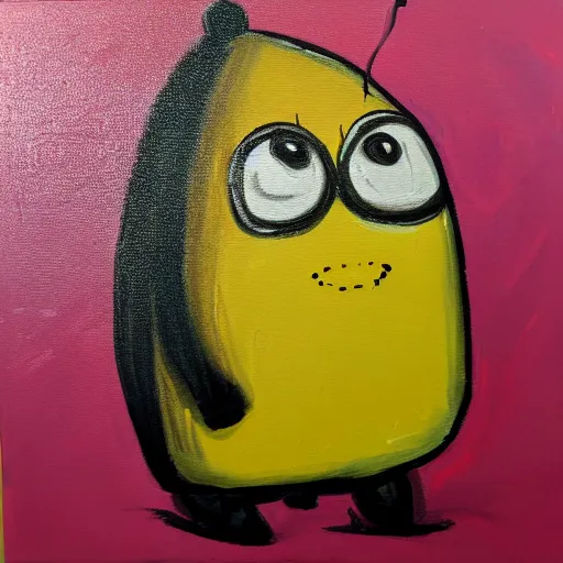 Prompt: painting of Pou