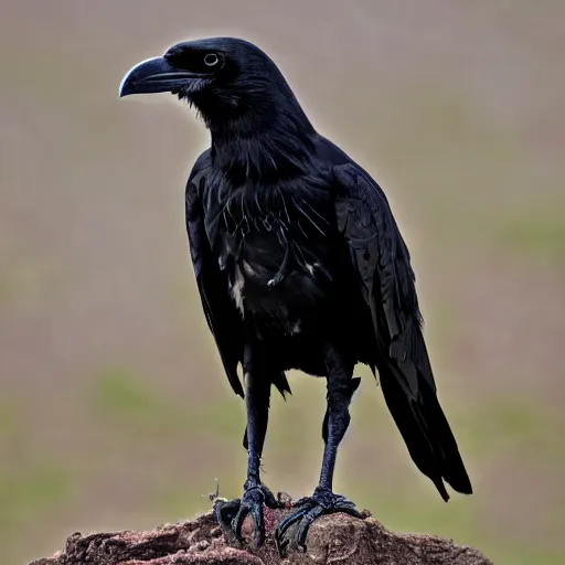 Image similar to fractal three legged black crow