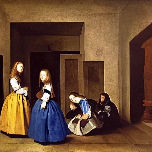 Prompt: las meninas by Diego Velázquez