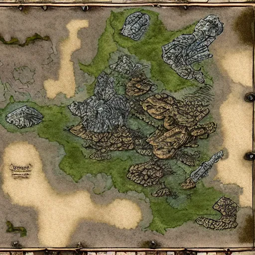 Image similar to An detailed aerial view of a cartonish dnd map , map patreon, fantasy maps, foundry vtt, fantasy grounds, aerial view ,tabletop, inkarnate, dugeondraft, roll2