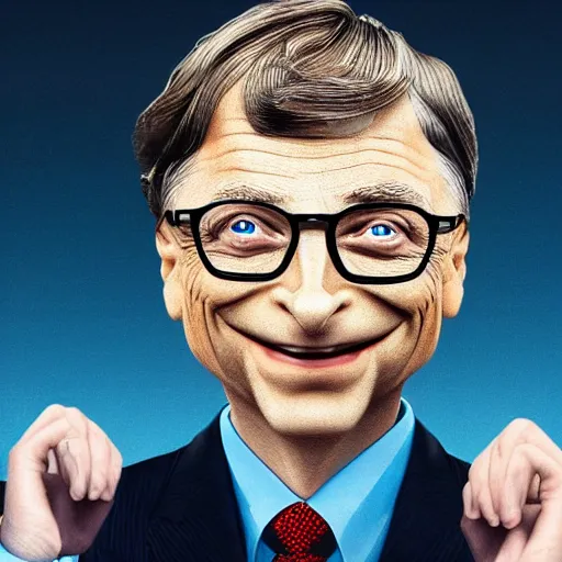 Image similar to bill gates as mr. bean as the joker from batman, still from batman vs bean, 2 0 2 0