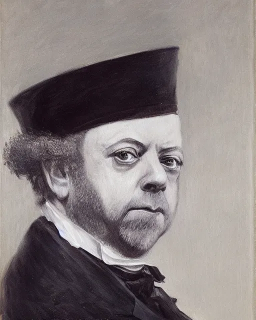 Image similar to upper body portrait of paul giamatti! as united states president martin van buren, paul giamatti, official portrait, oil on canvas by anton otto fischer, trending on artstation