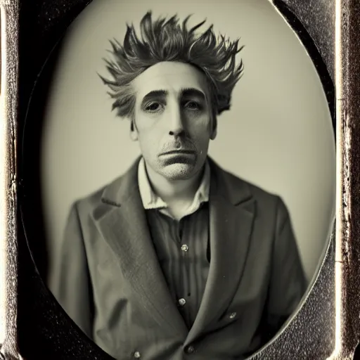 Image similar to beautiful amazing award - winning, tintype portrait photograph of rick sanchez