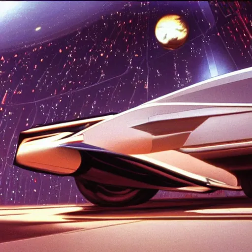 Image similar to movie still of witnesses of singularity, art by syd mead
