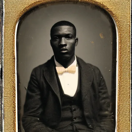 Image similar to A grime MC, ambrotype