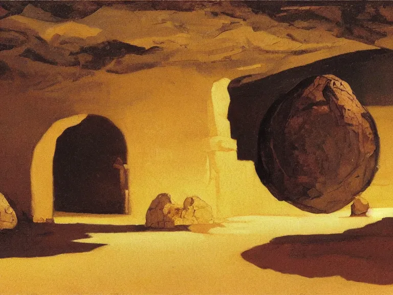 Image similar to a detailed oil painting of a dark arabian large ball rich decorated hall underground, desert, pillar, ominous,, curtains, by caravaggio, by nicholas roerich, by gustave moreau, by frank frazetta, by hans emmenegger, by bruce pennington, by eyvind earle, moisture, grainy, highly detailed, realistic, outline, line,