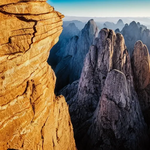 Prompt: an epic landscape, rock formation that looks like a woman, a female mountain cinematic light, long shadows,