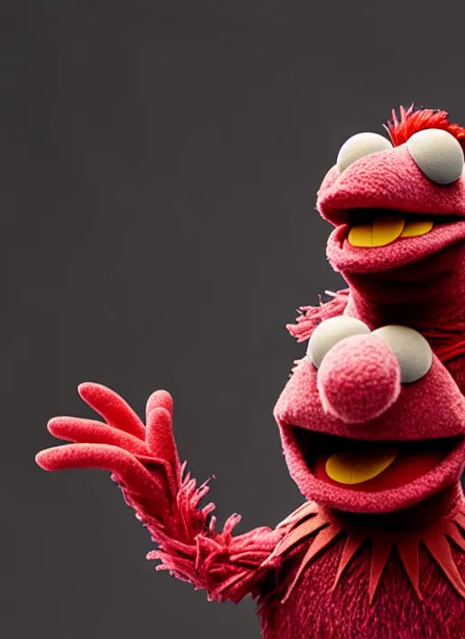 Image similar to studio portrait still of muppet!!!!! vision in avengers endgame!!!!!! as a muppet muppet as a muppet, 8 k, studio lighting, key light,